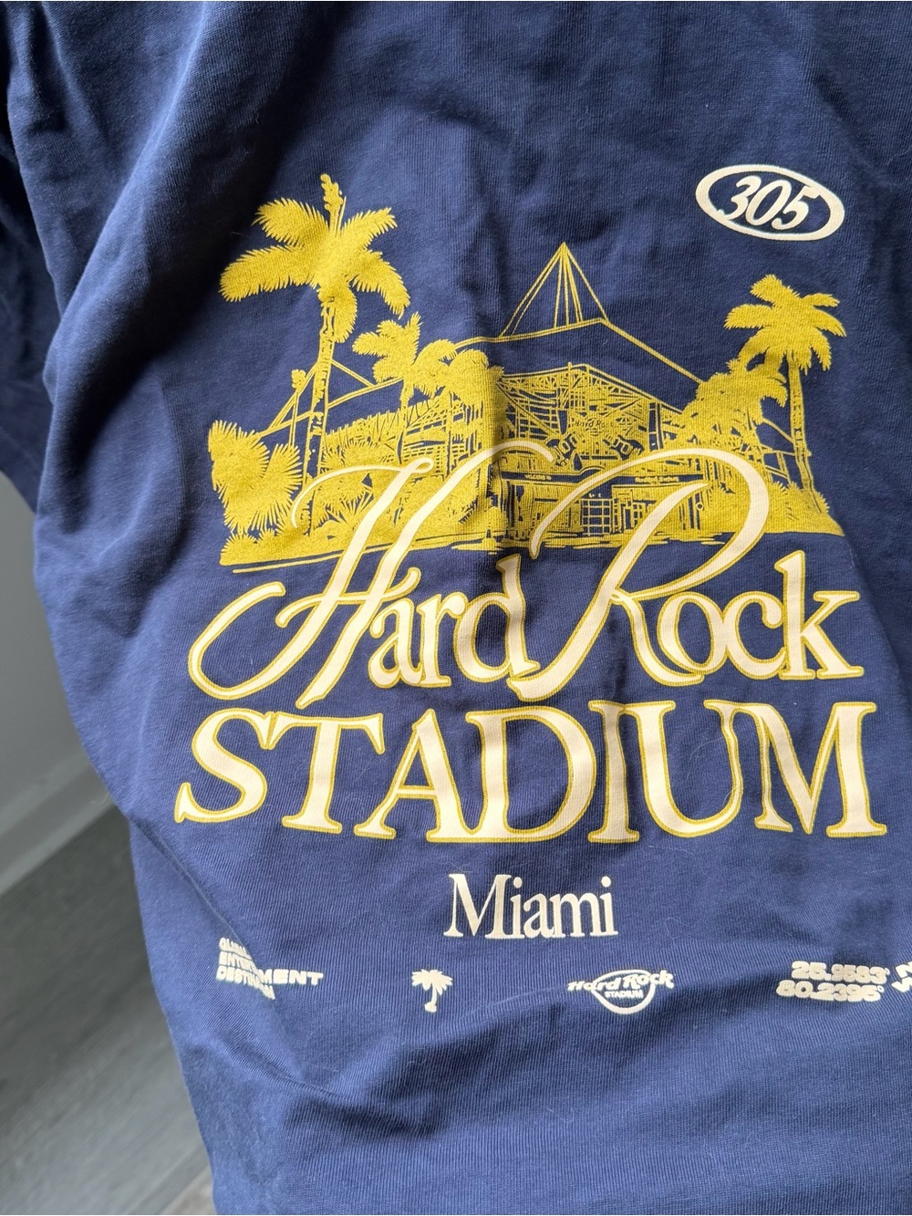 Hard Rock Stadium Miami navy t-shirt - Picture 3 of 4